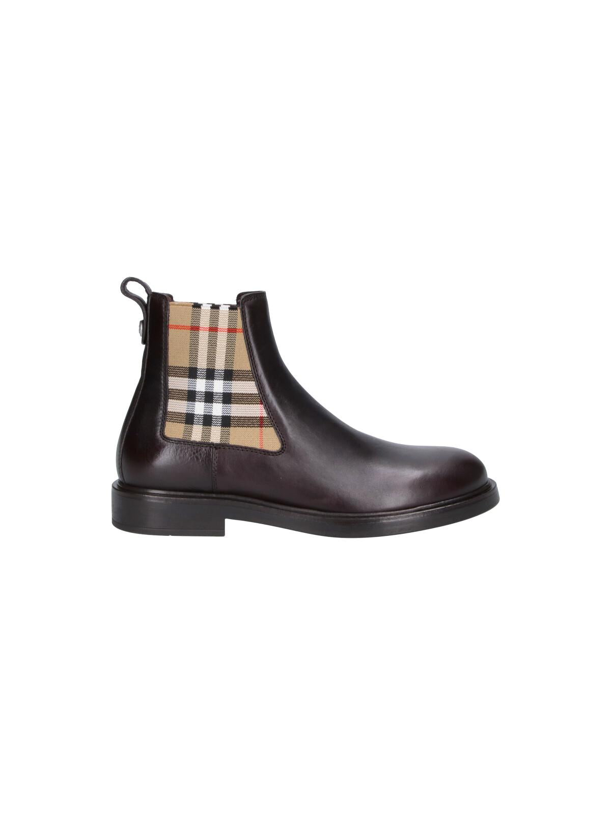BURBERRY Leather Chelsea Boots Black Men