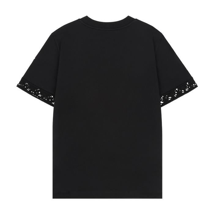 Moncler Embroidered Logo Pocket Short Sleeve T-Shirt Black