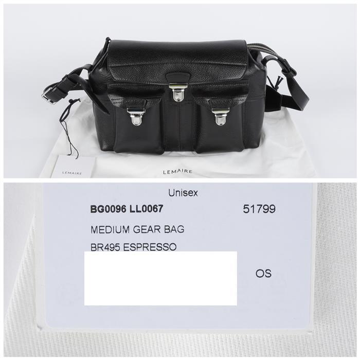 Lemaire Gear Medium Pocket Shoulder Bag Crossbody BG0096 LL0067 BR495