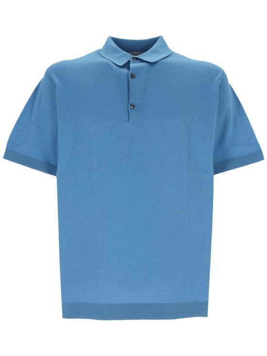 JOHN SMEDLEY Summer Sky Cotton Polo Shirt for Men