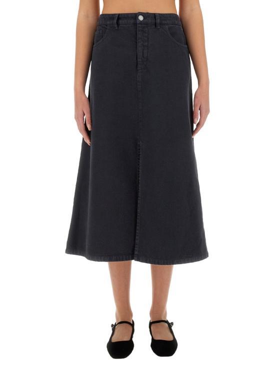 A.P.C. Long Skirt Women’s COGZVF06423IAK BLUE DOM