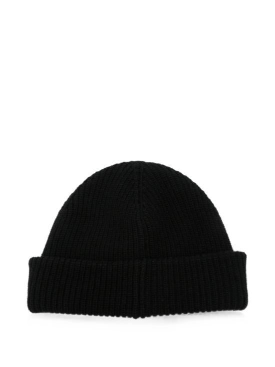 BALENCIAGA Black Wool Beanie Hat
