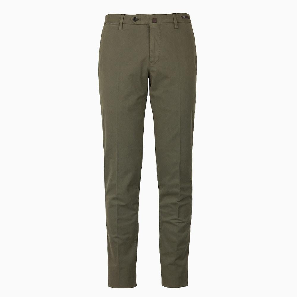 PT TORINO Khaki Flare Evo Fit Classic Pants CPFTF3 TT02 0446