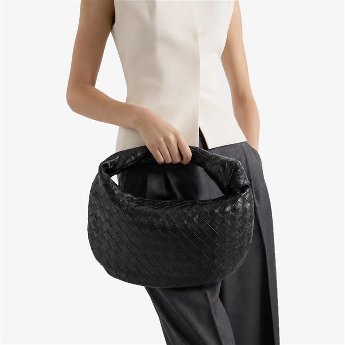 Bottega Veneta Mini Jodie Leather Tote Bag Brown
