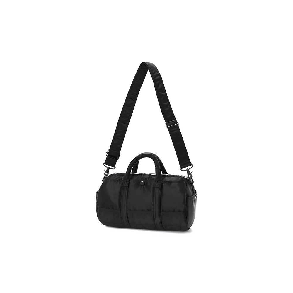 PORTER Tanker Boston Drum Crossbody Bag Black Nylon