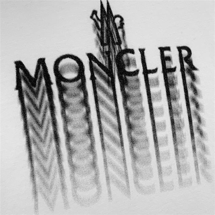 Moncler Faded Logo Short Sleeve T-Shirt 8C00029 89A17
