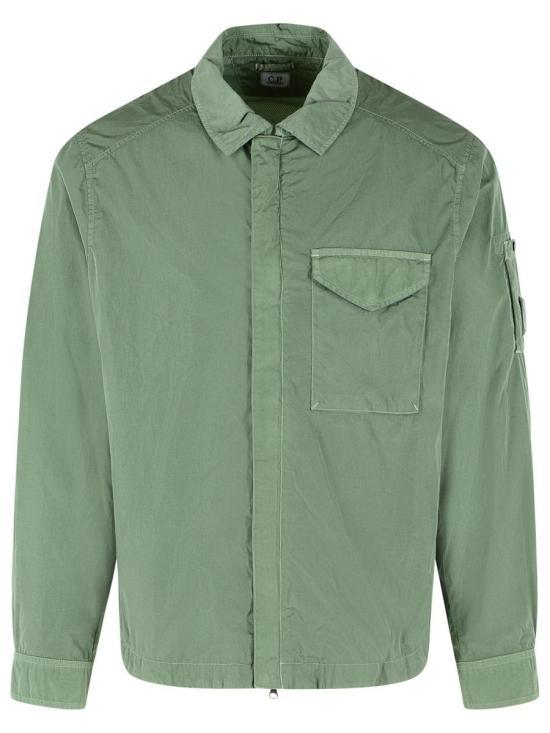 CP Company Chrome-R Zip Lens Overshirt Jacket Laurel Wrea 20CMOS710A 005904 G668