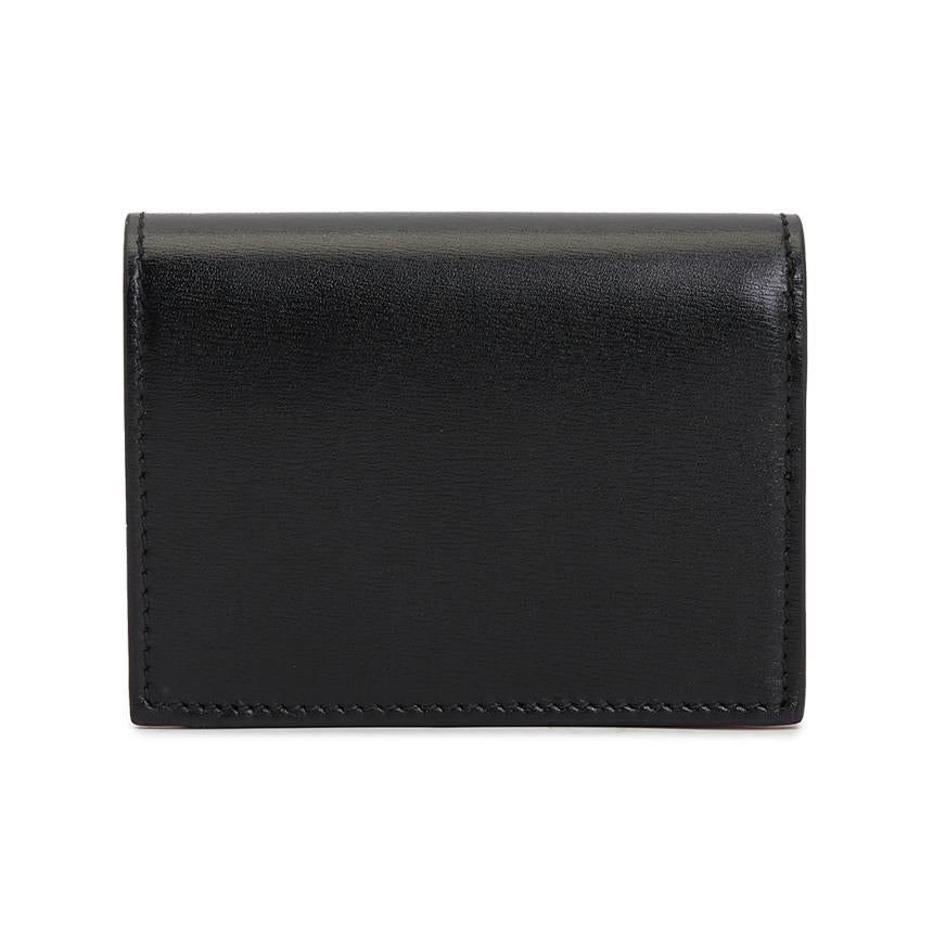 Ferragamo Black Leather Compact Wallet for Women 0770769
