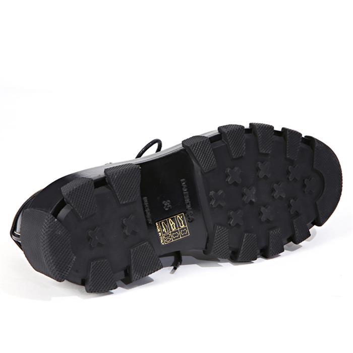 BALENCIAGA Black Stitch Lace-Up Derby Shoes