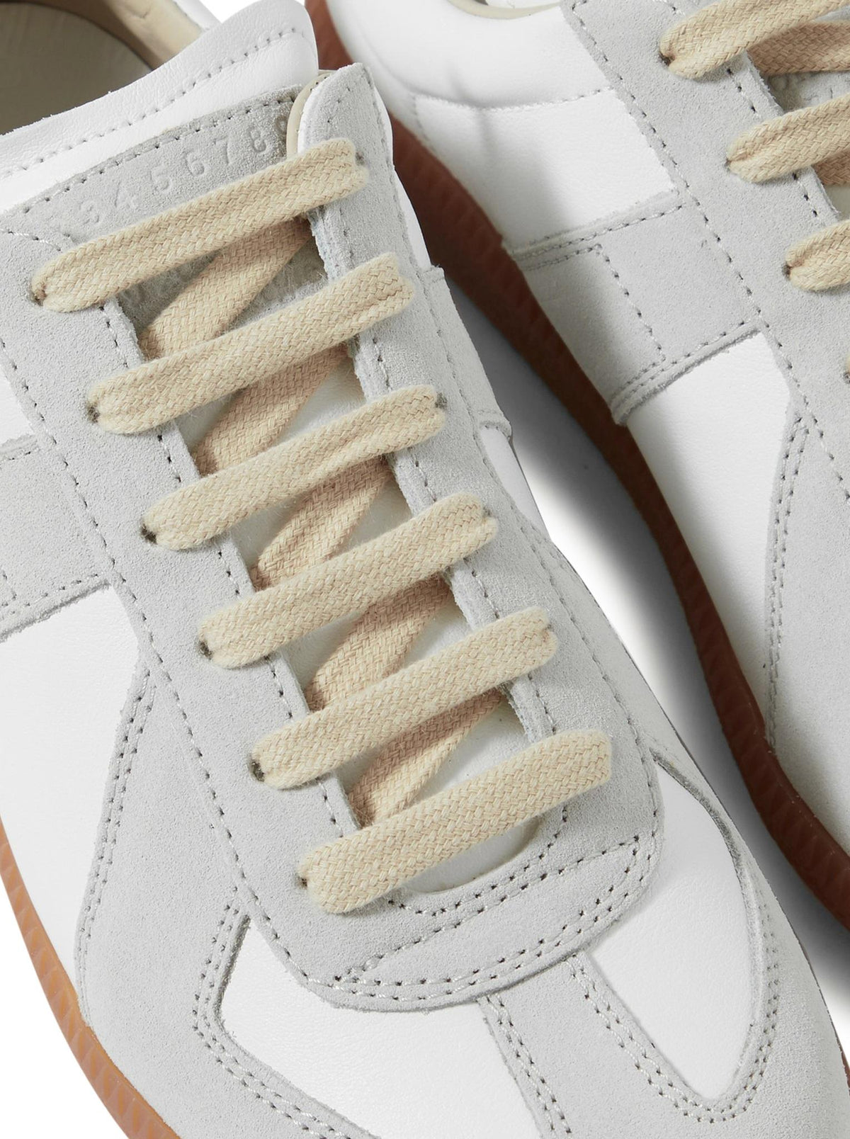 Maison Margiela Dirty White Low-Top Sneakers