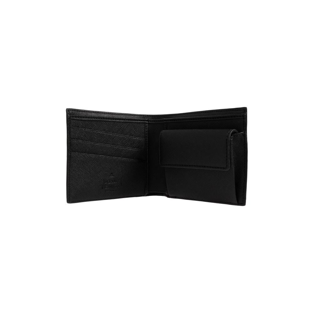 Vivienne Westwood Leather Bifold Wallet with Coin Pocket Black