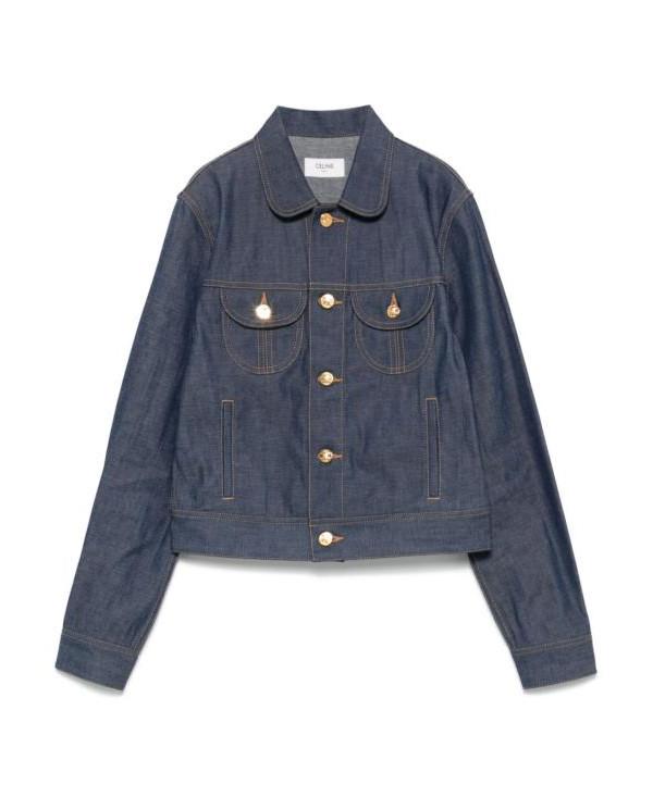 CELINE low wash denim trucker jacket