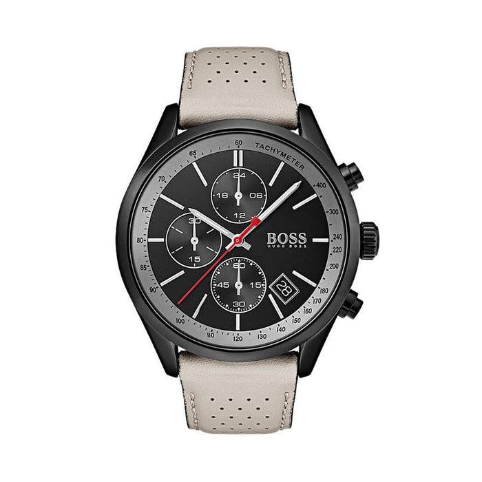 HUGO BOSS Chronograph Beige Leather Men’s Watch 1513562
