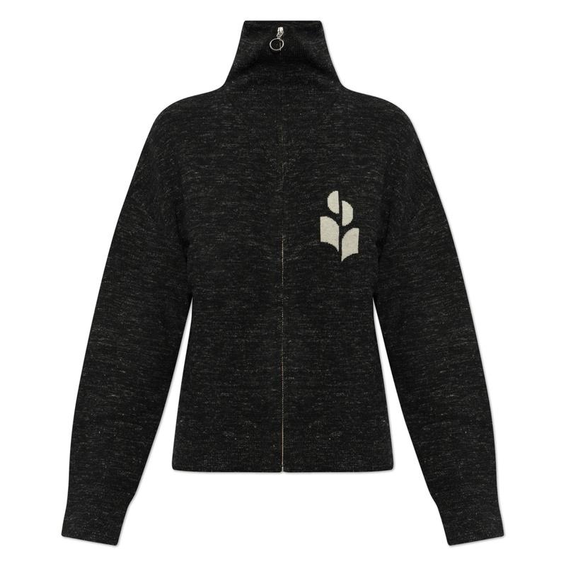 Isabel Marant Koxy Women’s Zip-Up Cardigan Black Knit