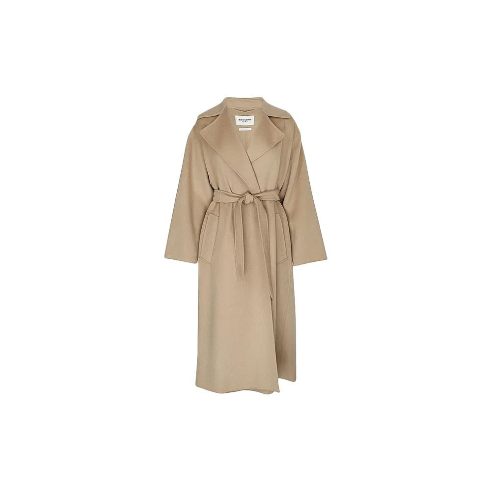 Max Mara Belted Long Coat Camel 2625016011 063