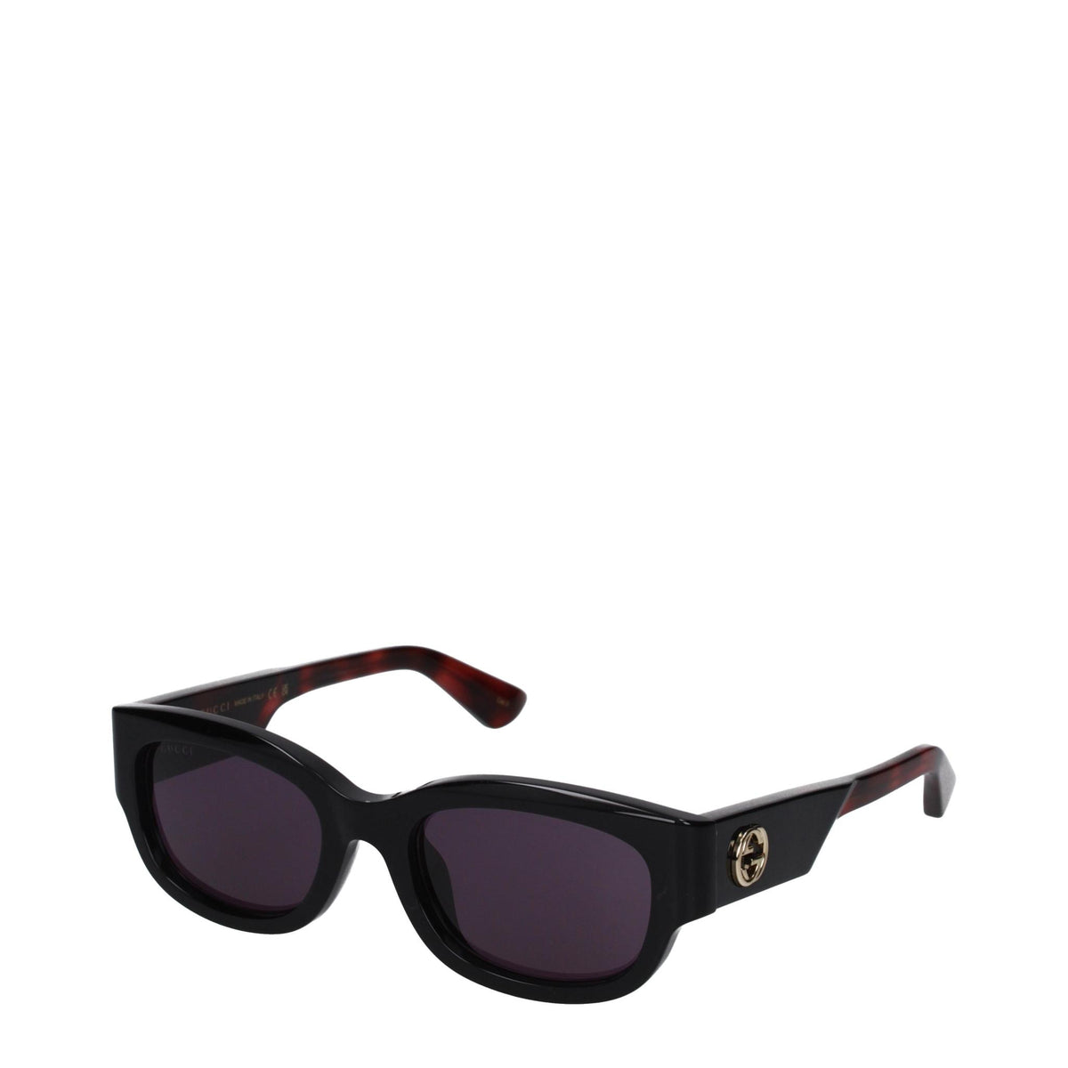 GUCCI Black Acetate Square Sunglasses