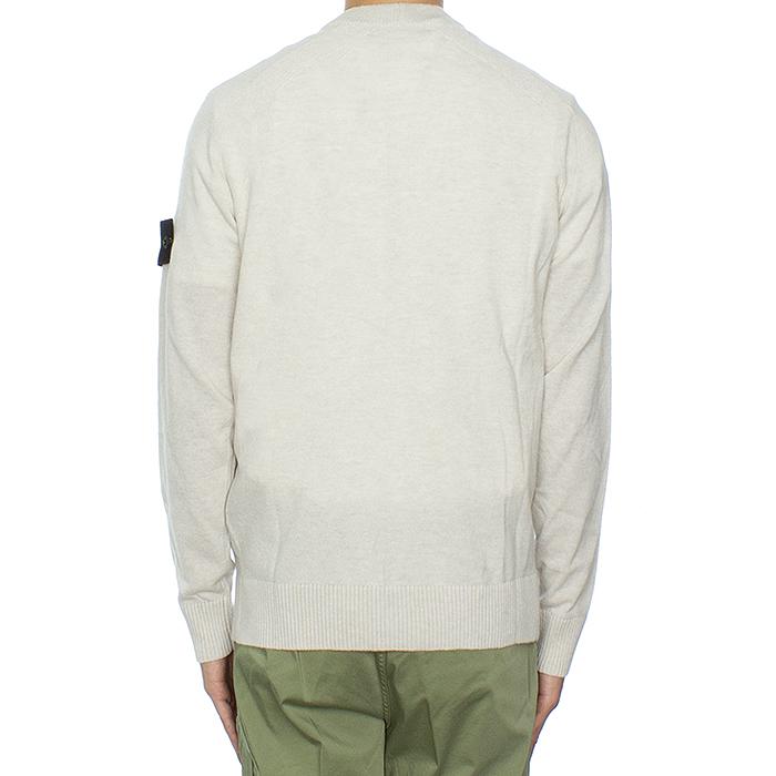STONE ISLAND Reverse Stitch Woven Patch Cardigan Men’s Knit Black