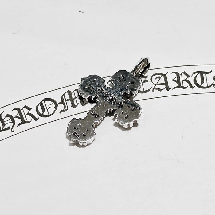 Chrome Hearts Filigree Charm Pendant 1pt Diamond Necklace