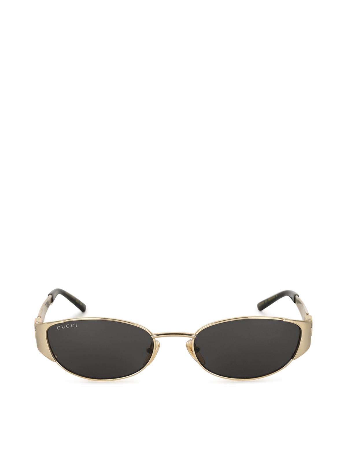 GUCCI Black Acetate Square Sunglasses