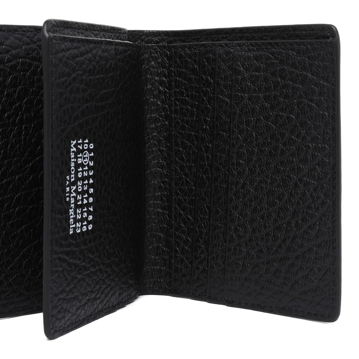 Maison Margiela Black Leather Bifold Medium Wallet