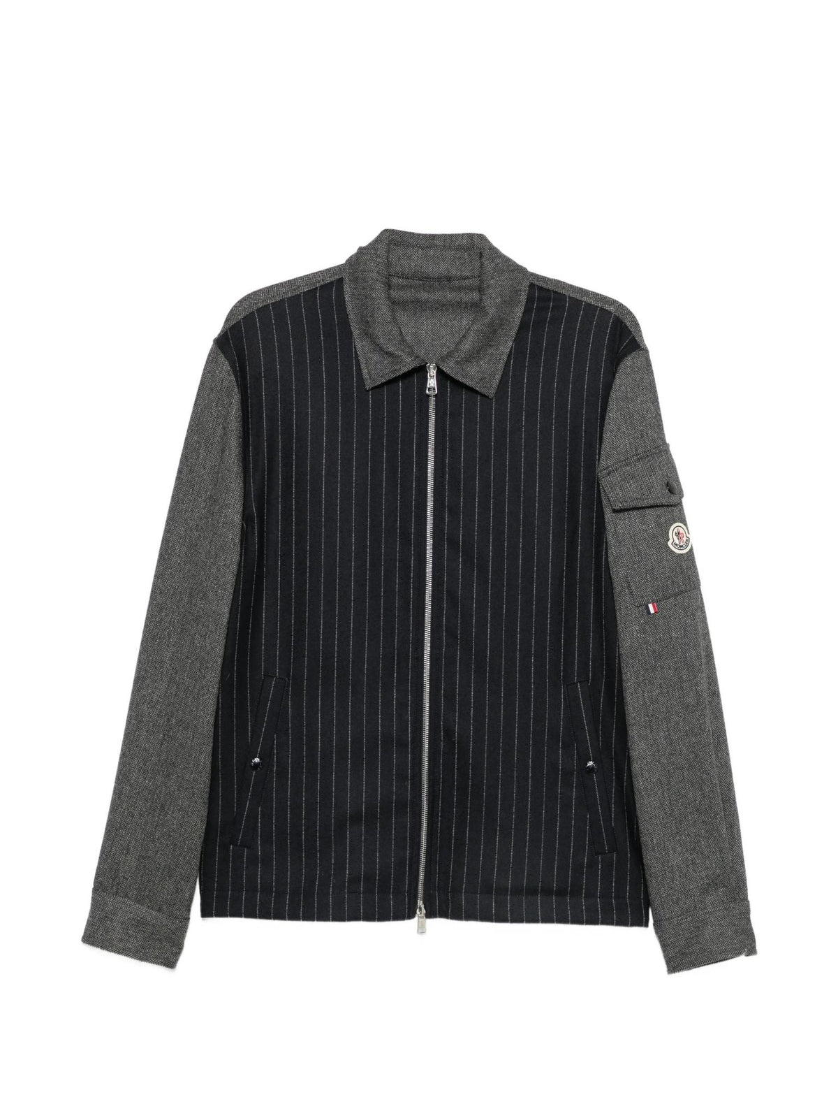 Moncler Black Casual Zip Jacket for Men