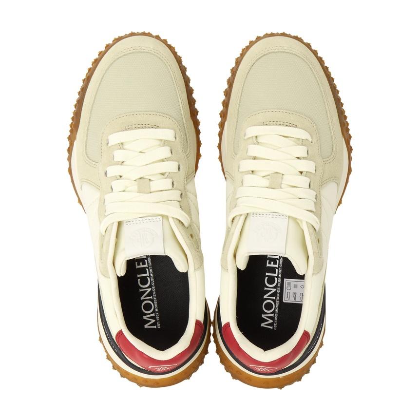 Moncler City Trek Men’s Leather Low-Top Sneakers White