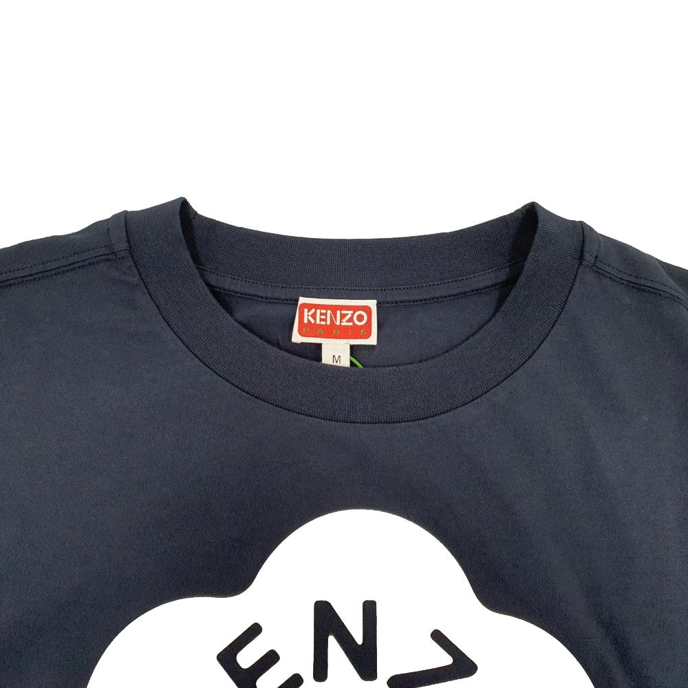 KENZO Women’s Short-Sleeve T-Shirt Flower Print Navy