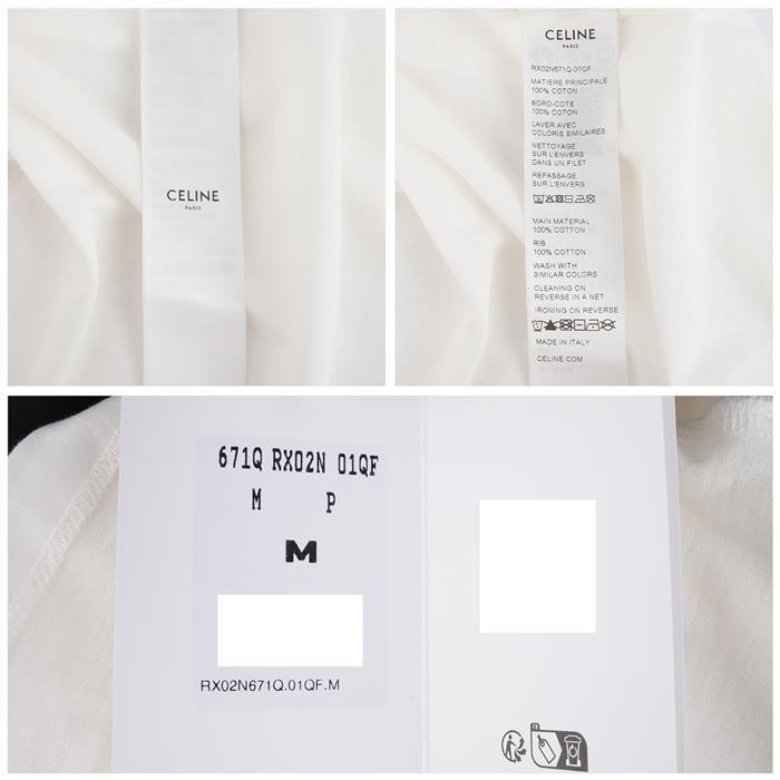 CELINE Logo Cotton T-Shirt RV0DX789D CBF8