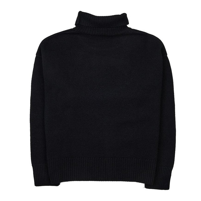 AMI Unisex Big Heart Logo Wool Turtleneck Sweater 018 009