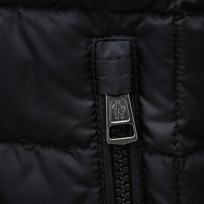 Moncler Wool Knit Down Cardigan Jacket Black Men