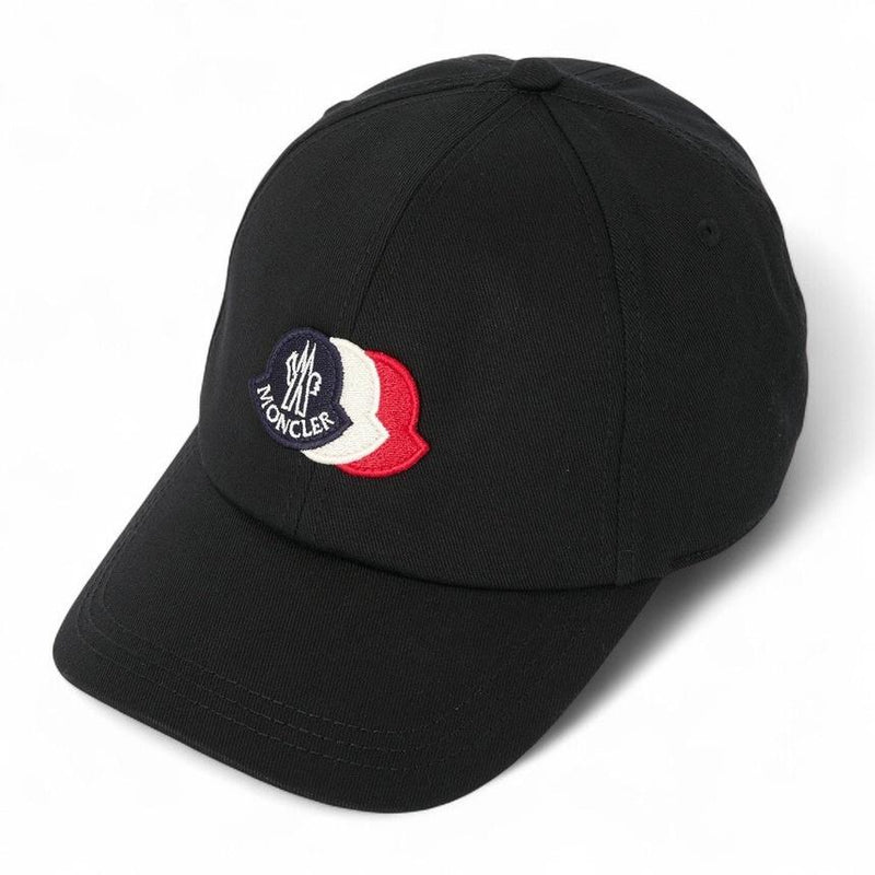 Moncler Unisex Black Cotton Baseball Cap