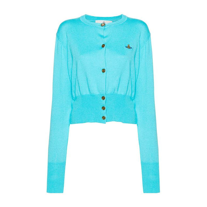 Vivienne Westwood Bea Cropped Cardigan Blue