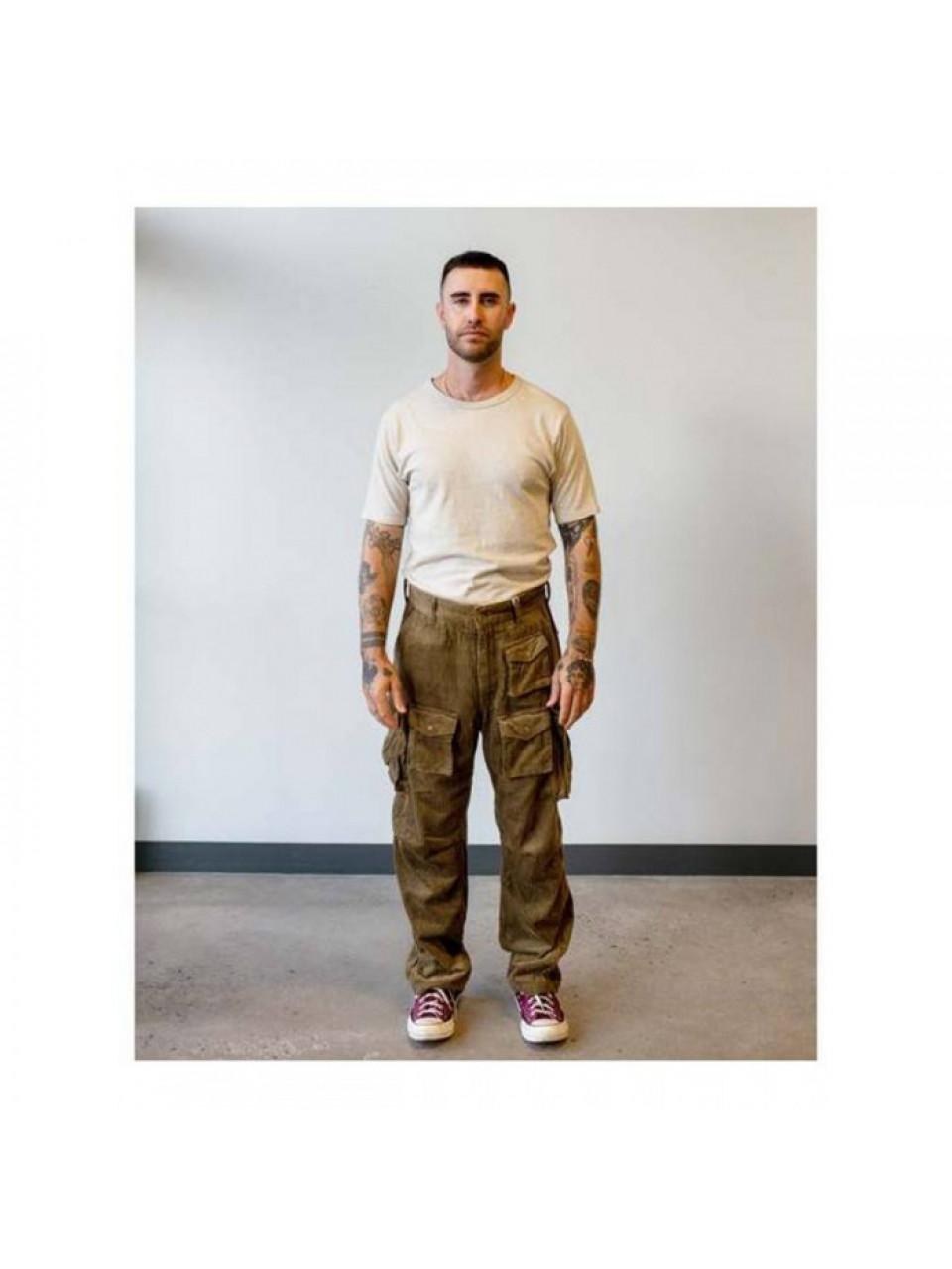 Engineered Garments Khaki Cotton Corduroy Classic Pants 23F1F016 NQ298 SD016
