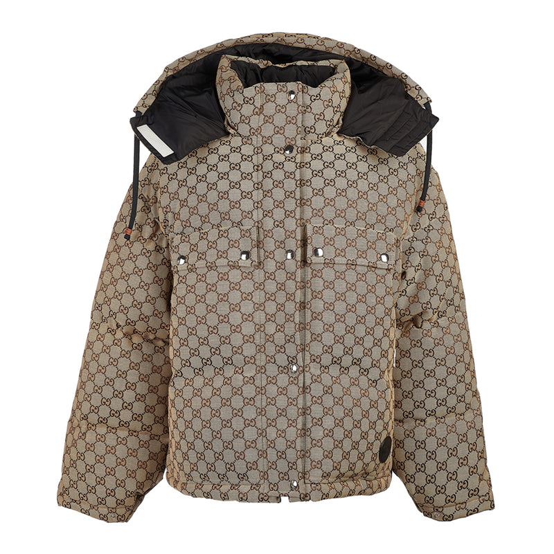 GUCCI Women's GG Cotton Canvas Puffer Jacket 717558 Z9AAR 2184