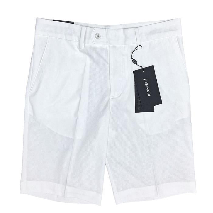 J LINDEBERG Men's Vent Slim Fit White Shorts