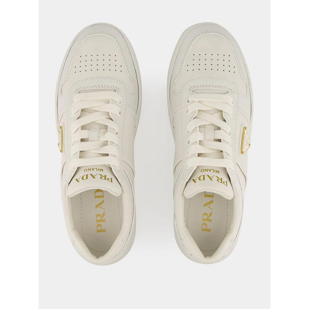PRADA Downtown Low-Top Sneakers Women Black Leather