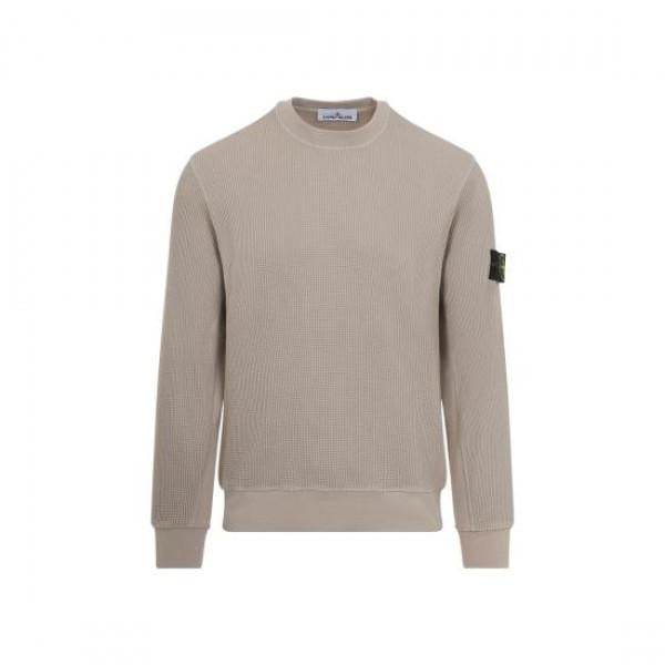 STONE ISLAND Cotton Waffle Fleece Regular Fit Sweatshirt