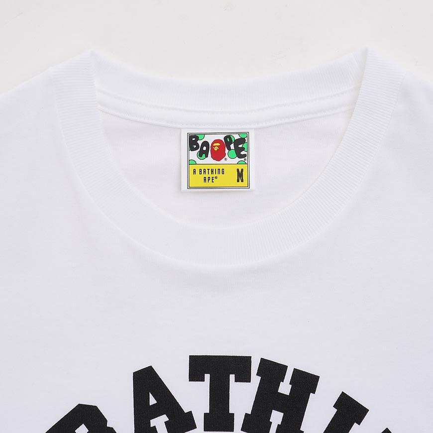 BAPE Men’s College Logo T-Shirt White 001TEM301001 MWHT