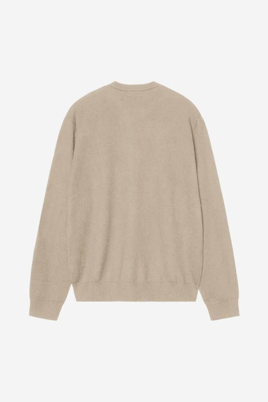 CARHARTT WIP Madison Crewneck Sweater Men’s Knit I030841 2V4XX FLEUR DE SEL DOM