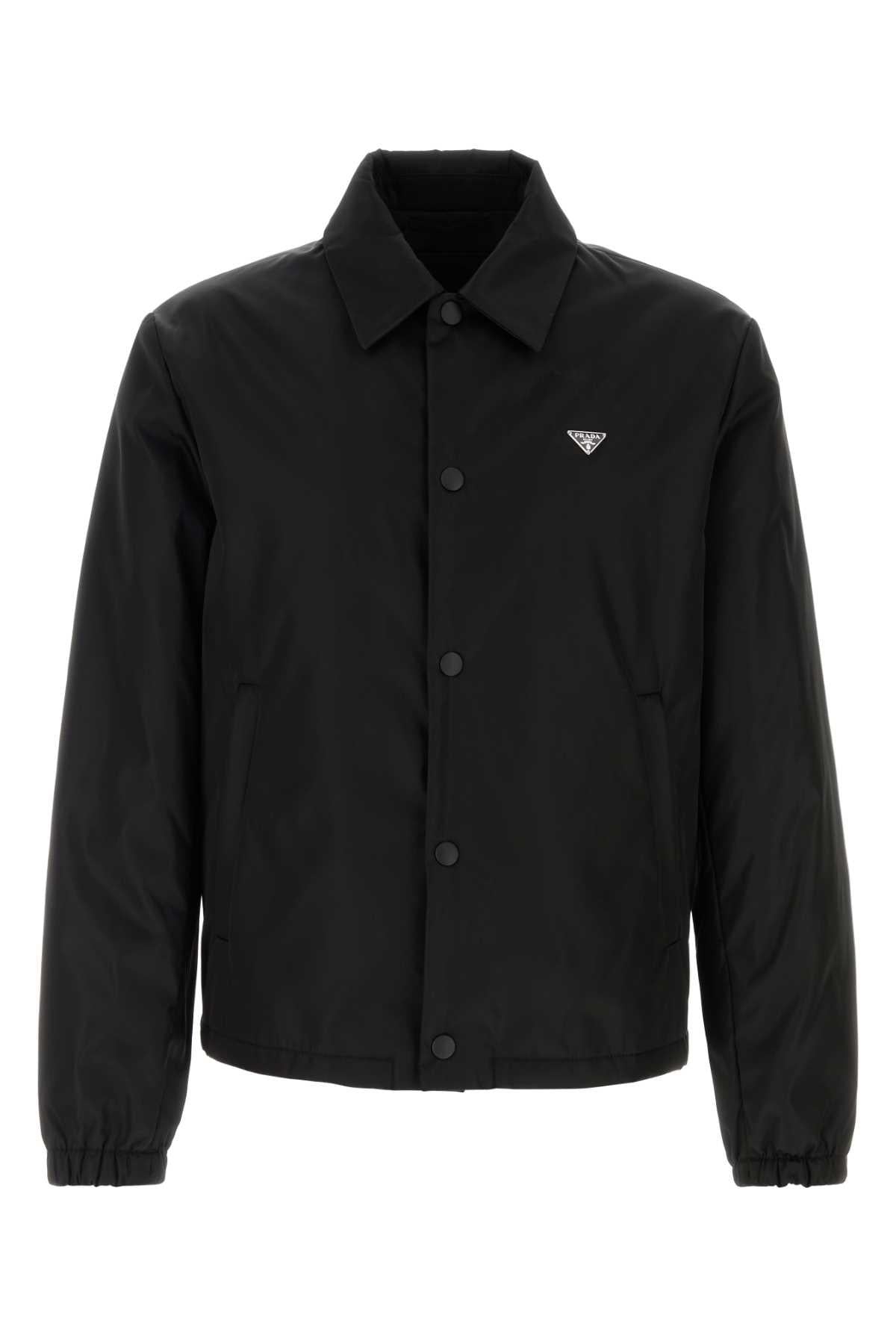 PRADA Black Wool Blend Men's Jacket