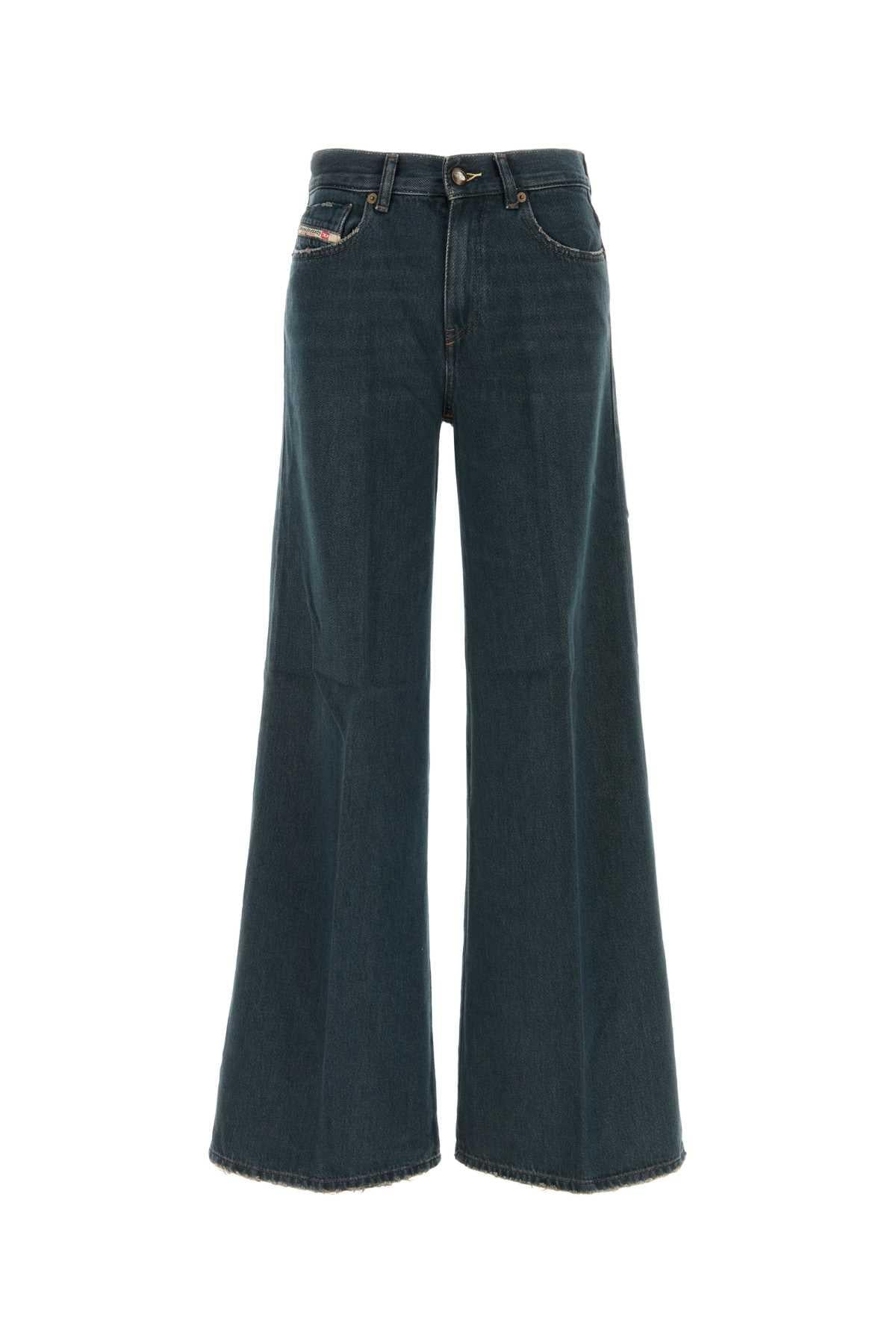 DIESEL Blue Stretch Denim Jeans for Women