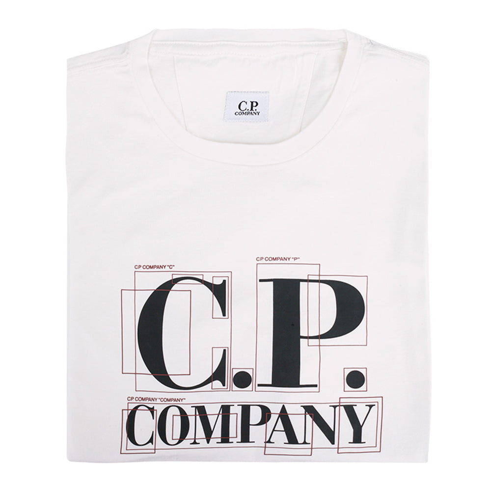 CP Company Graphic Logo Short Sleeve T-Shirt White Men's