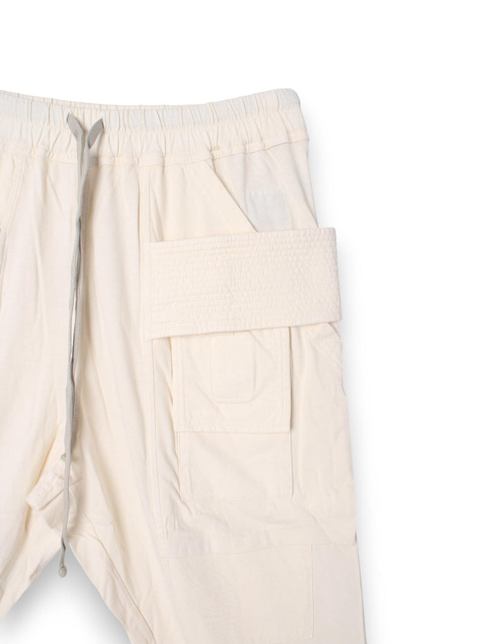 Rick Owens DRKSHDW Creatch Natural Drawstring Cargo Pants RN DU01B7376 RN 21