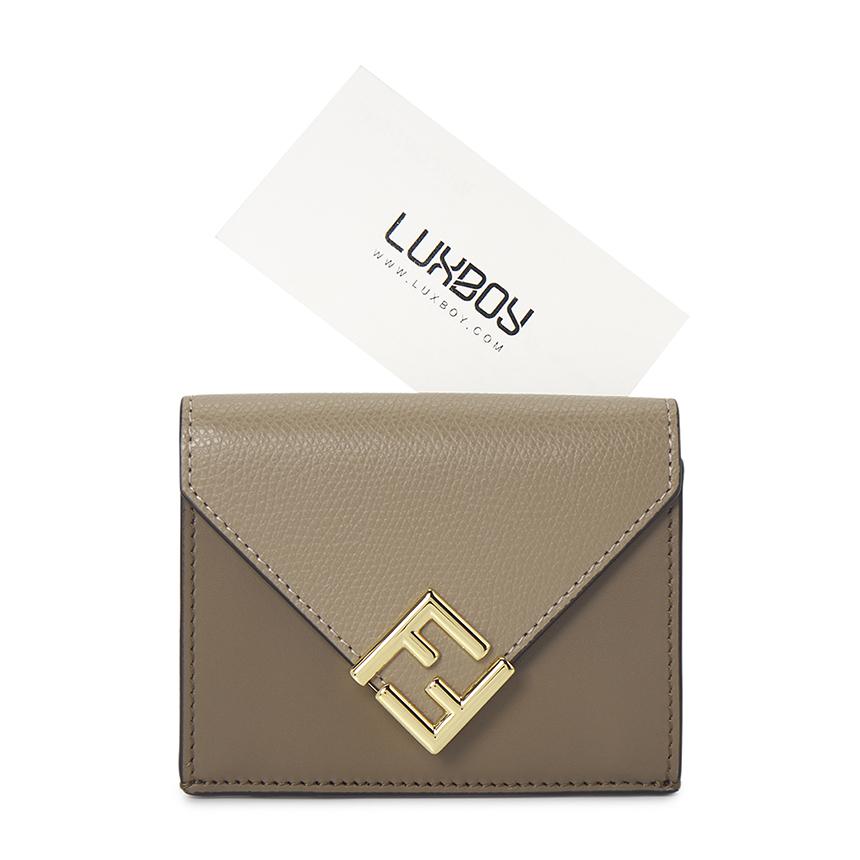 FENDI FF Monogram Leather Bifold Wallet for Women 8M0480 ALV4 F1N1G