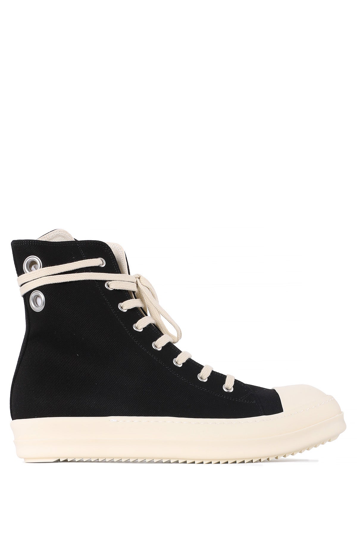 Rick Owens DRKSHDW Overdyed Denim Eyelet High-Top Sneakers B DU01E3800 DOES1 911
