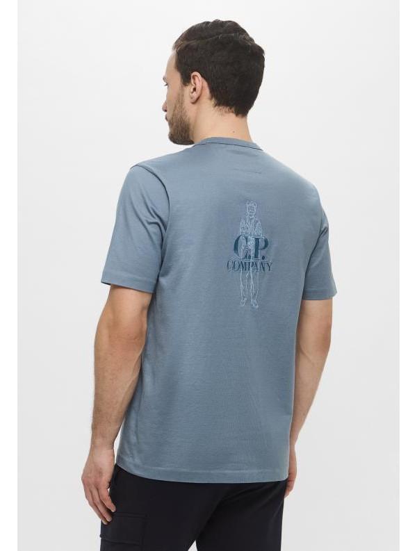 CP Company Mercerized Jersey Twist British Green T-Shirt