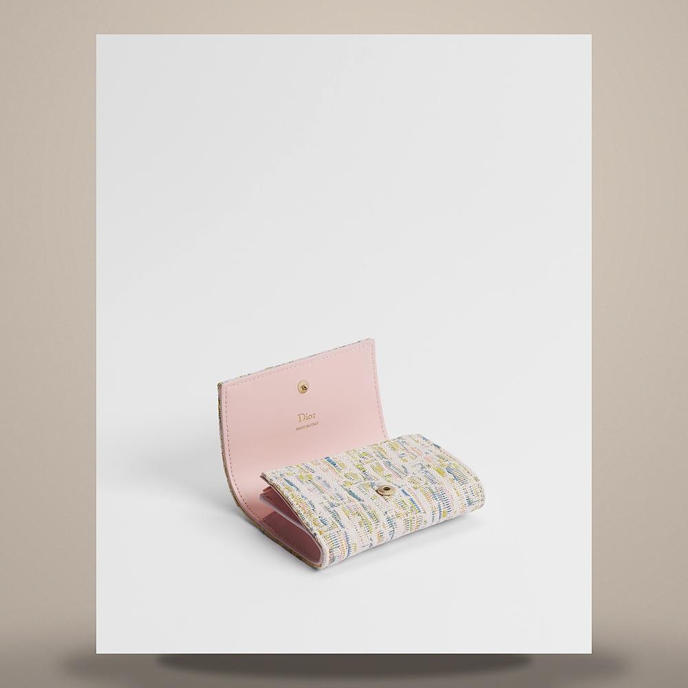 DIOR Oblique Pastel Jacquard Multicolor Promenade Women's Card Ho S2508OGWQ M956