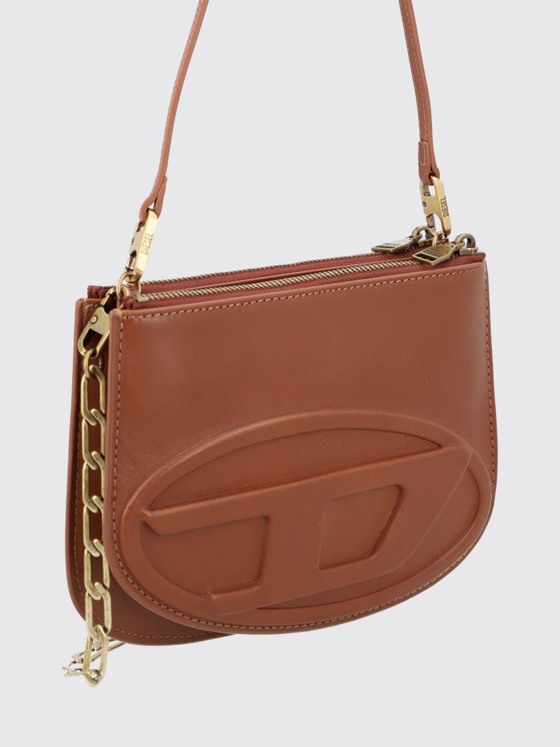 DIESEL Silver-Tone Mini Shoulder Bag