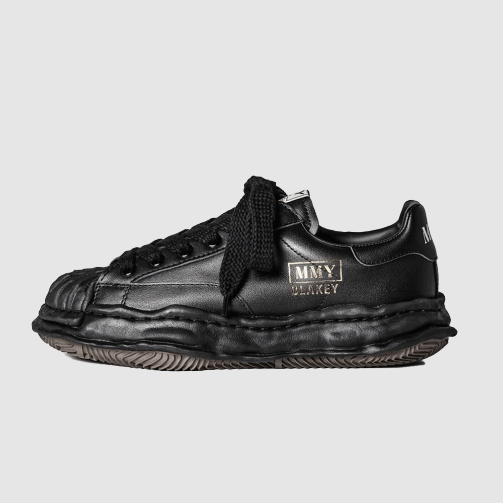Maison Mihara Yasuhiro Blakey Leather Low-Top Sneakers Black Un A06FW702 BLK BLK