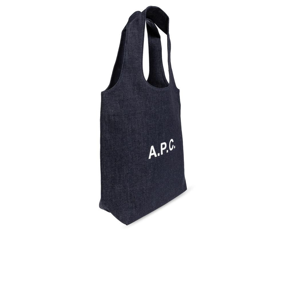 A.P.C. Ninon Small Tote Bag Leather Beige Unisex